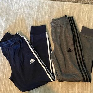 Adidas Kids' Navy and Gray Joggers